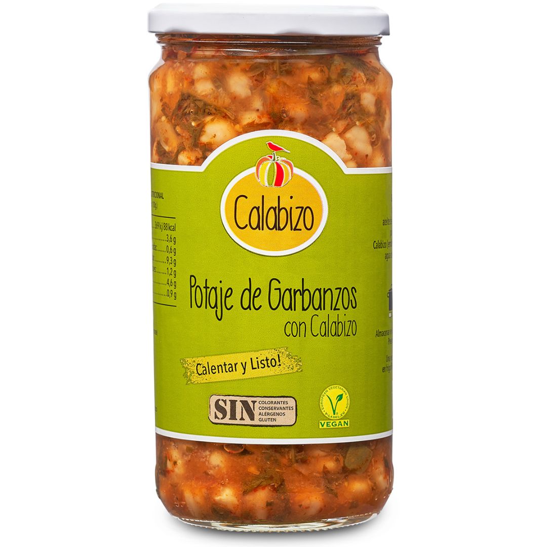 Potaje de garbanzos con calabizos 720g