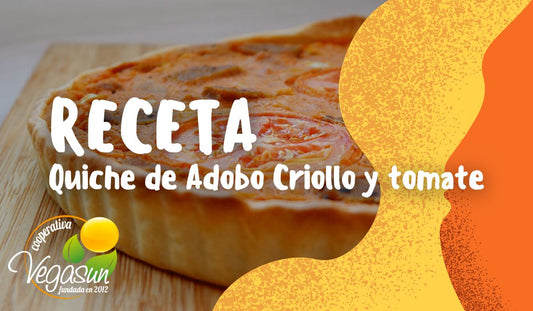 QUICHE VEGANA DE ADOBO CRIOLLO Y TOMATE