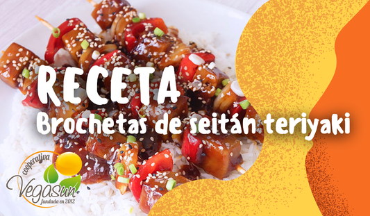 BROCHETAS DE SEITÁN TERIYAKI