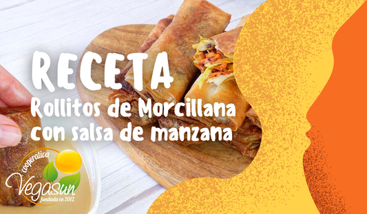 ROLLITOS DE MORCILLANA CON SALSA DE MANZANA
